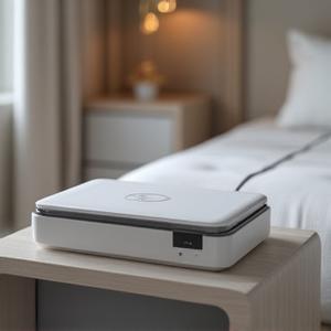 ChiliSleep Dock Pro device with tubing for mattress pad